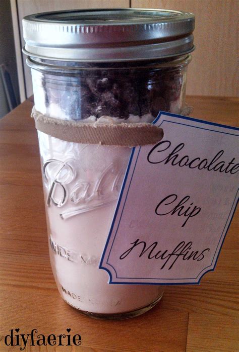Muffin Mix In A Jar Diyfaerie Muffin Mix Jar Mason Jar Meals