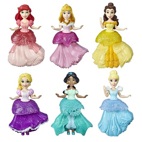 Disney Princess Collectibles Set Of 6 Includes 6 Royal Clips Fashions