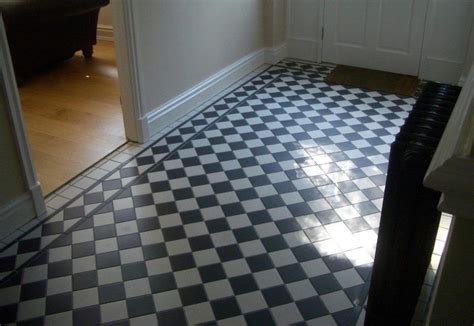 Victorian Black And White Chequered Tiles Victorian Floor Tiles Tile