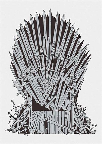 Throne Iron Chair Clip Westeros Clipart Swords