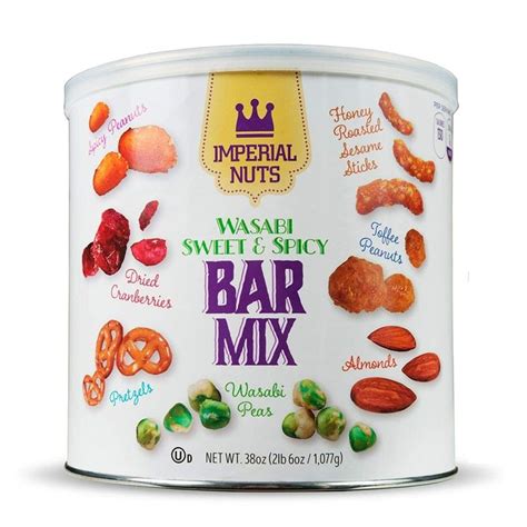 Imperial Mixed Nuts Bar Mix Tasty Nut Snack For Any Occasion Wasabi