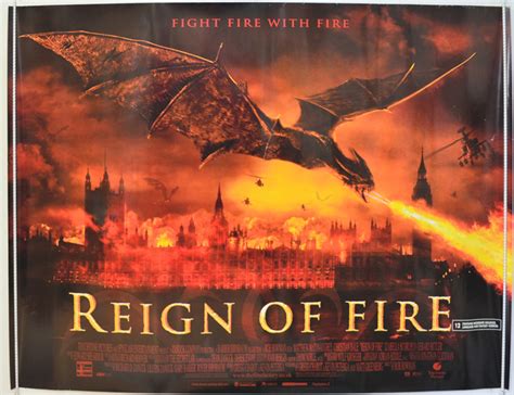 Twenty years after london tunneling project workers inadvertently reawake dragons from centuries of slumber. Reign Of Fire - Original Cinema Movie Poster From ...