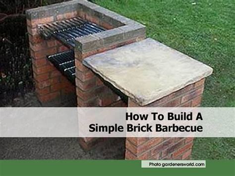 How To Build A Simple Brick Barbecue
