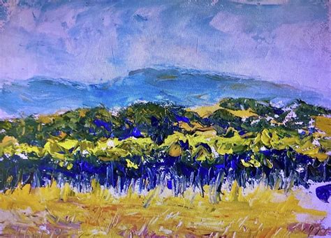 The Vineyard Sonoma Ca Painting By Sig Rundstrom Fine Art America