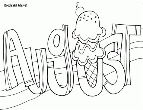 Download Months Of The Year Coloring Pages - Coloring Home