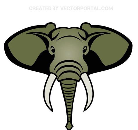 Elephant Head Vector Graphics Eps Uidownload