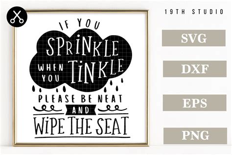 · there's also plenty of bathroom humor designs on etsy, such as: Funny Bathroom sign SVG Bundle - MB32