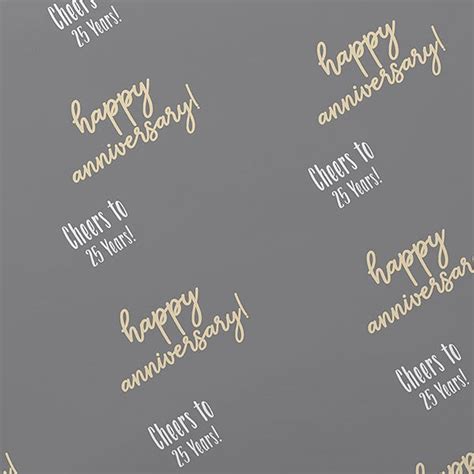 Personalized Anniversary Wrapping Paper Step And Repeat