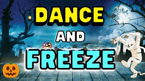 🎃 Halloween Freeze Dance 🥶 Fun Movement Exercise Workout Fall Brain