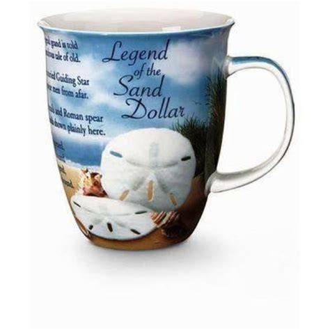 Coastal Beach Legend Sand Dollar Seashells Coffee Latte Tea Harbor 16