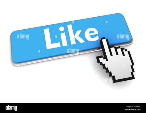 Like Push Button Concept 3d Illustration Isolated Stock Photo Alamy
