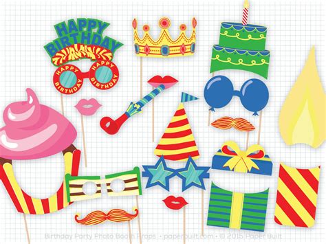 Birthday Party Photo Booth Props Photobooth Props Boy