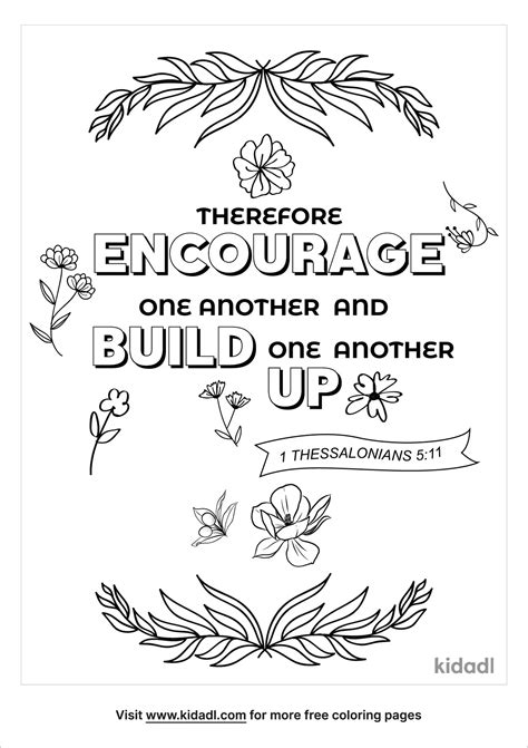 Free 1 Thessalonians 511 Coloring Page Coloring Page Printables Kidadl