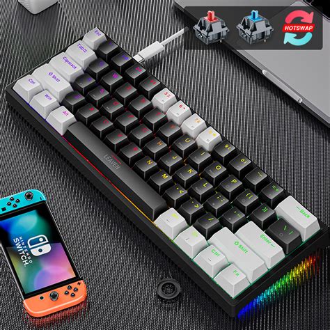 Bàn Phím Cơ K550 LEAVEN Gaming Blue Switch Red Switch TKL 87 Keys