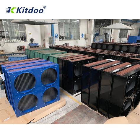 4 Fans Air Cooling Air Cooled Refrigeration Fin Type Heat Exchanger