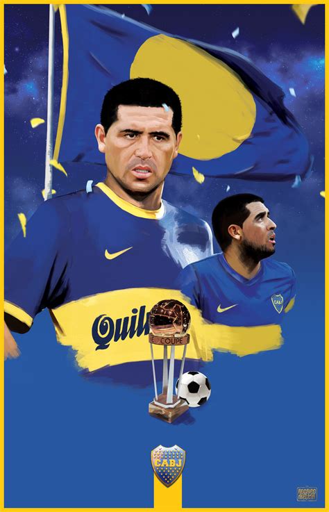 Somos riquelmistas, del fútbol y de la magia. Ilustration of Juan Román Riquelme, Solo Boca Magazine ...