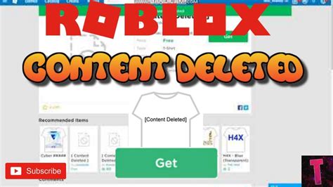 Roblox 2019 How To Get Content Deleted Shirt Youtube