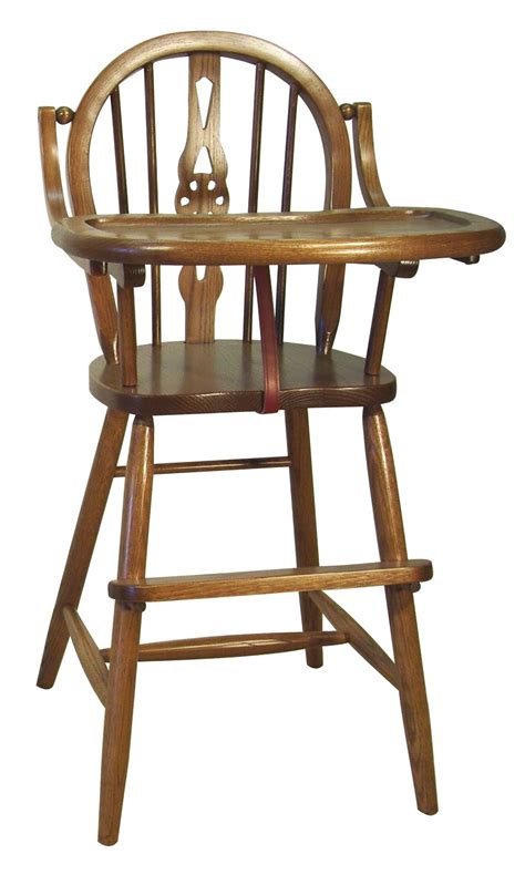 Table of contents show 13. Windsor Wooden High Chair from DutchCrafters Amish Furniture