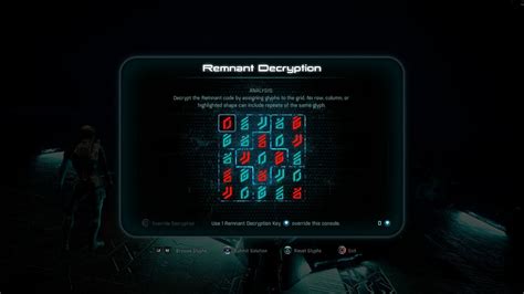 Mass Effect Andromeda Remnant Decryption Puzzle Solutions All