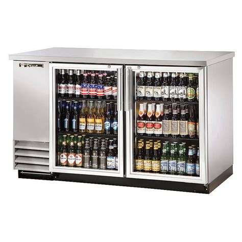 True Tbb 2g S Hc Ld 59 Bar Refrigerator 2 Swinging Glass Doors