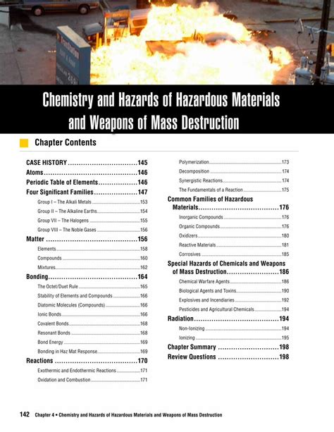 Pdf Chemistry And Hazards Of Hazardous Materials And Chapter