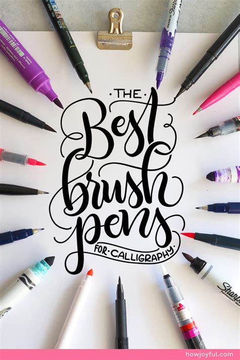 Calligraphy Pens The Best Brush Pens To Start With Calligraphy In 2020