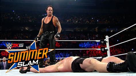Wwe Summerslam 2015 Undertaker Vs Brock Lesnar Full Match Highlights