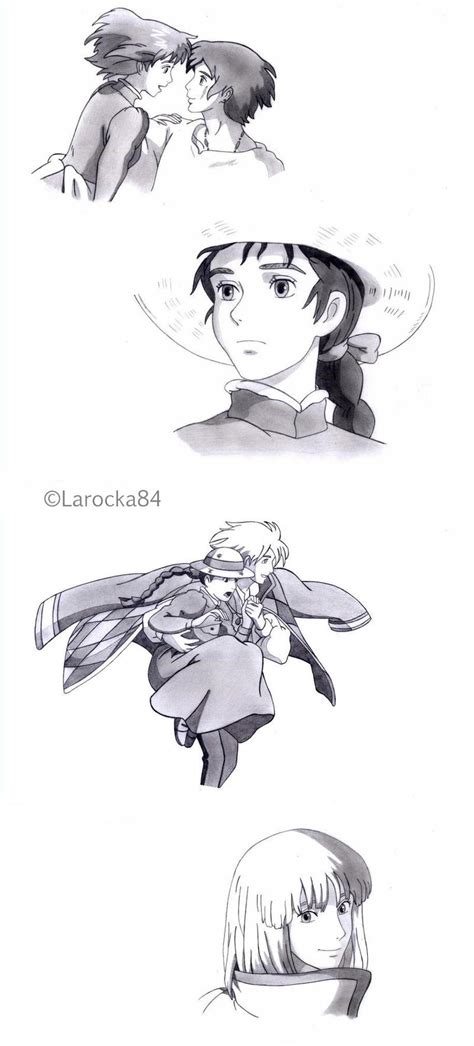 Howl And Sophie Sketches By Larocka84 On Deviantart