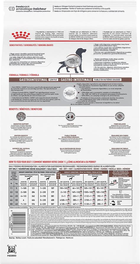 Royal canin dog food is a popular pet brand that has developed a vet approved line of foods that target specific health issues in your dog. Royal Canin Veterinary Diet Gastrointestinal Low Fat Dry ...