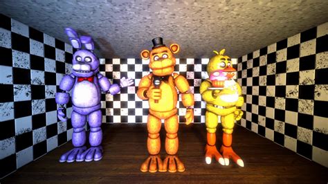 Sfm Fnaf The Animatronics Performing On The Stage Youtube
