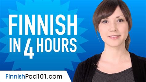 Learn Finnish In 4 Hours All The Finnish Basics You Need Youtube