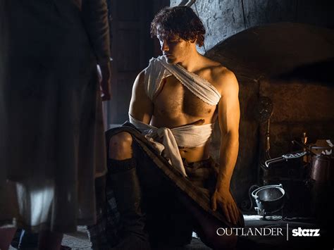 New Still Of Sam Heughan As Jamie Fraser Outlander Online