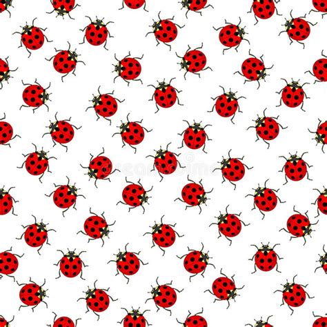 Ladybug Pattern Stock Vector Illustration Of Speckled 49090332