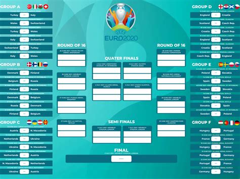 Bbc Sport Euro 2020 Wall Chart Euro 2020 Wallchart Download Yours For