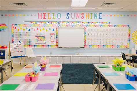 Rainbow Inspired Classroom Décor Classroom Makeover Elementary