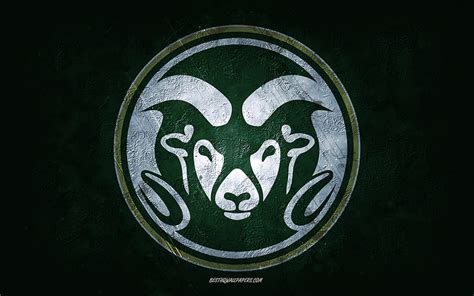 Colorado State Rams American Football Team Green Background Colorado