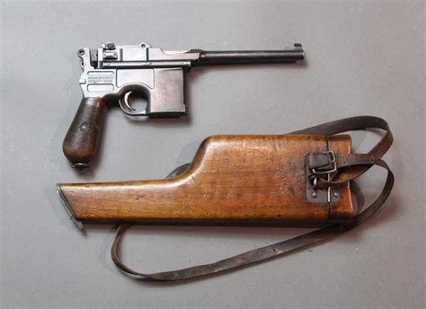 Sold Price Mauser C96 Broomhandle Semi Automatic Pistol With