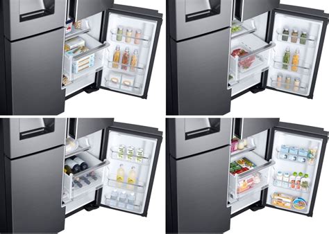 To adjust the temperature, follow these steps: Samsung RF28K9070SG 36 Inch 4-Door French Door ...