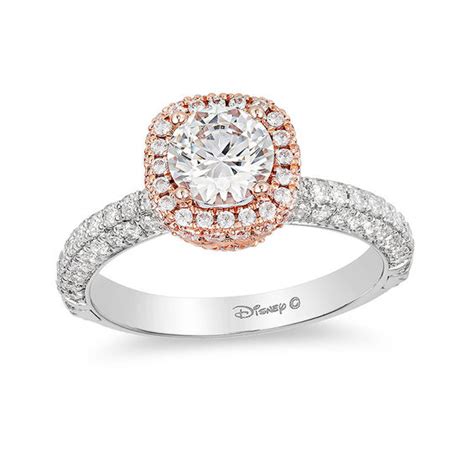 Enchanted disney princess 1 ct. Enchanted Disney Princess 1-1/2 CT. T.W. Diamond Cushion ...