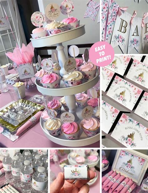 Pink Princess Baby Shower Decorations Decoration Kit Little Etsy