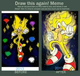 Super Sonic Before And After By Zombiebridexd On Deviantart