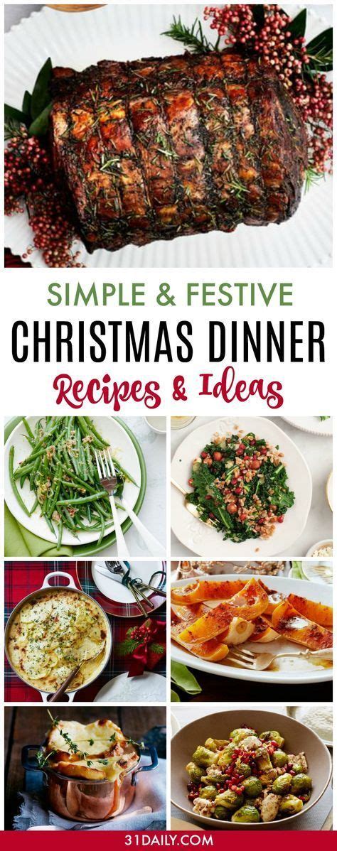 From sausage ball appetizers to a delicious glazed ham to a classic pecan pie and everything in between, keep reading for 15 classic southern christmas recipes. Simple and Festive Christmas Dinner Recipes | Traditional ...