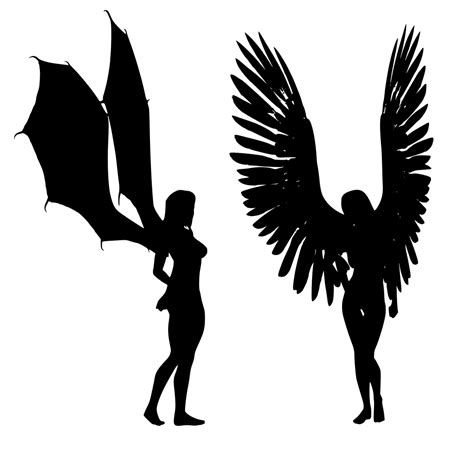 Angel And Devil Svg