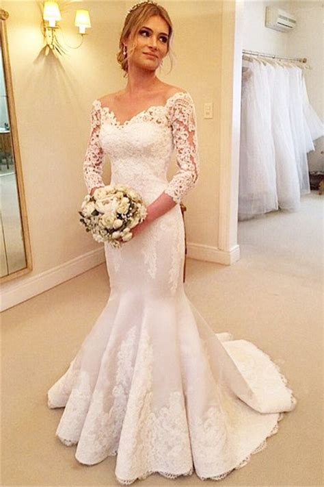 Mermaid Wedding Dress With Sleeves Dresses For Brides Bridal Gown On Storenvy