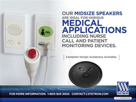 Nurse Call And Patient Monitoring Device Speakers Stetron