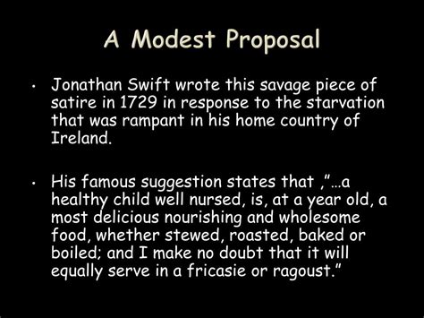 ppt a modest proposal powerpoint presentation free download id 1946523