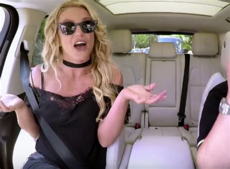 Britney Spears 2016 News Singer Performs Toxic With James Corden In Carpool Karaoke Video