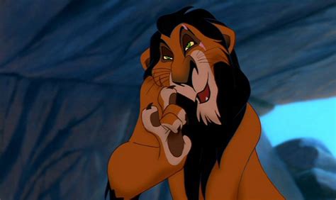 In Disneys The Lion King 1994 Scar Kills Mufasa By Pushing Him