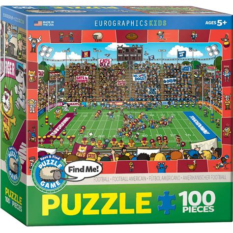 Football Spot And Find Puzzle 100 Piece Kids Puzzle By Eurographics