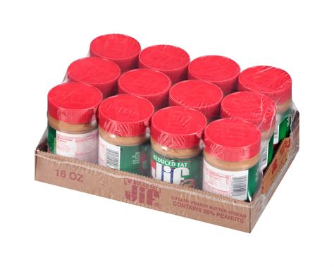 Jif 16 Oz Reduced Fat Creamy Peanut Butter Smucker Away From Home